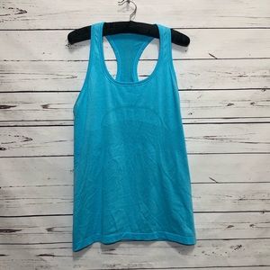 SOLD🖤Swiftly heathered blue tank